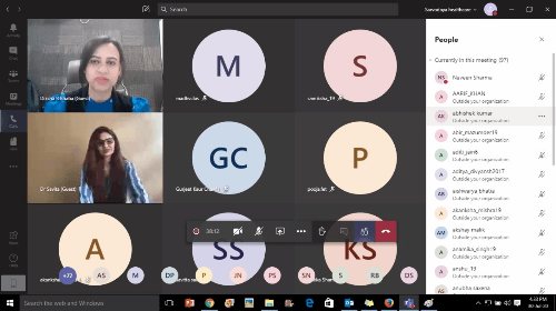Online session by Dr. Savita on mental strength in COVID