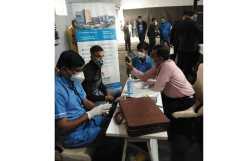 Health checkup camp at Punch Boxing Event